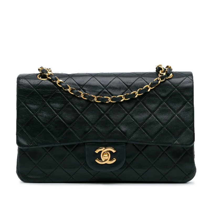 CHANEL bags with minimalist designs -Chanel Medium Classic Lambskin Double Flap (SHG-gDhpB9)