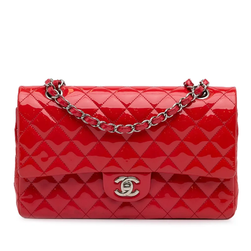 Trendy CHANEL bags for stylish women -Chanel Medium Classic Patent Double Flap (SHG-VkMy2C)