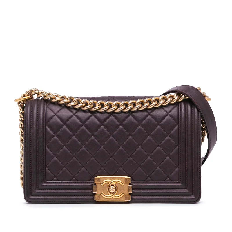 Chanel Medium Lambskin Boy Flap (SHG-0YmPx8)