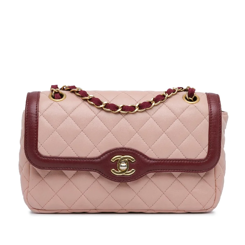 Chanel Medium Lambskin Two Tone Day Flap (SHG-lSZu9P)