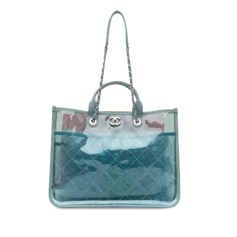 Designer CHANEL handbags for special occasions -Chanel Medium PVC and Lambskin Coco Splash Shopping Tote (SHG-WtYeE8)