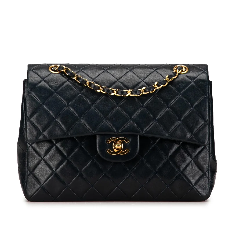 Chic CHANEL bags for street fashion -Chanel Medium Tall Classic Lambskin Double Flap (SHG-GtveFH)