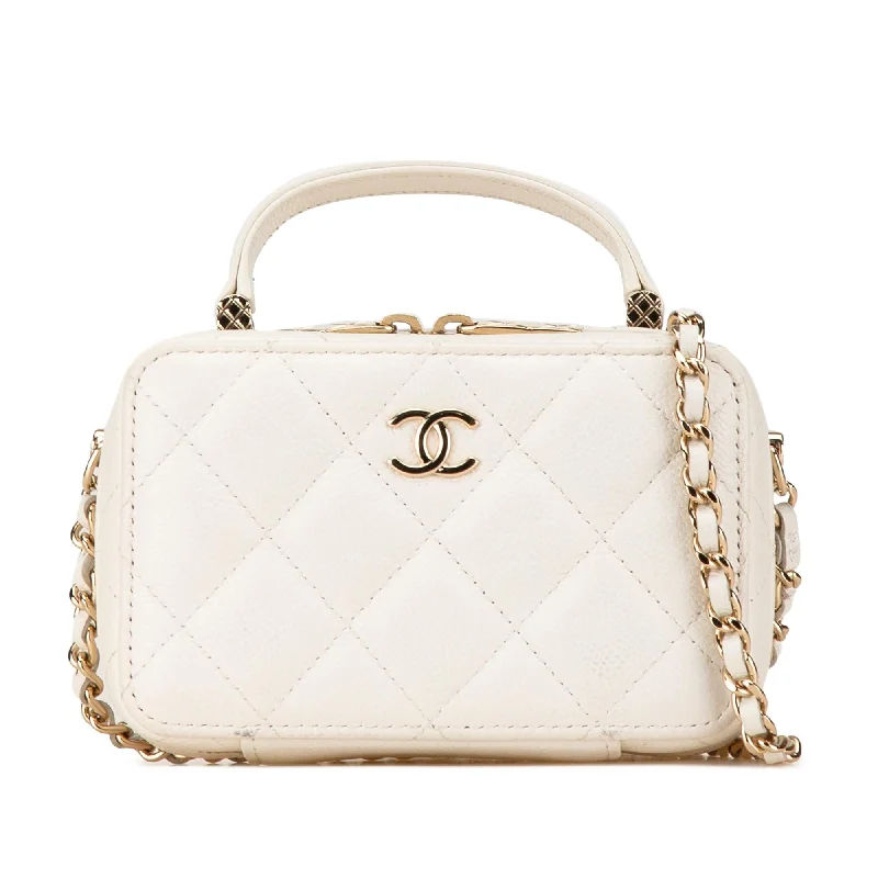 New CHANEL bag releases for 2025 -Chanel Mini CC Caviar Top Handle Vanity Case (SHG-OVqtf0)