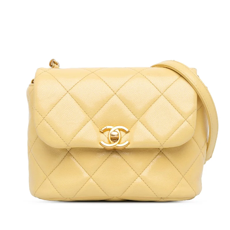 Chanel Mini CC Quilted Caviar Flap (SHG-ROmbk9)