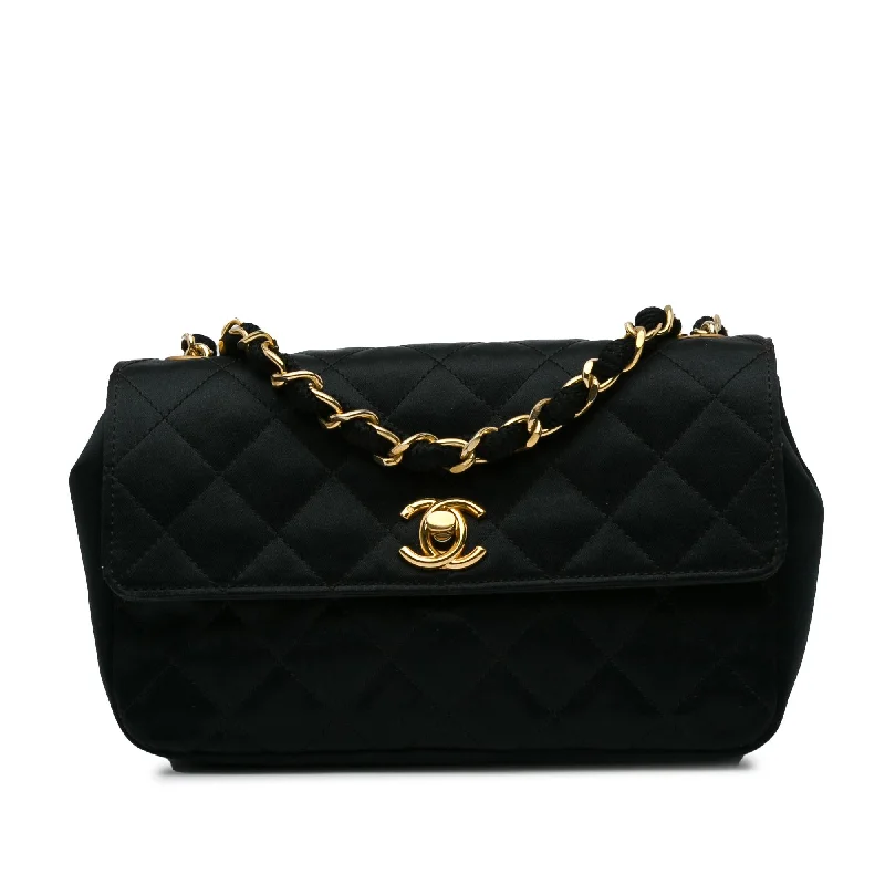 Chanel Mini CC Quilted Satin Flap (SHG-GrIueb)