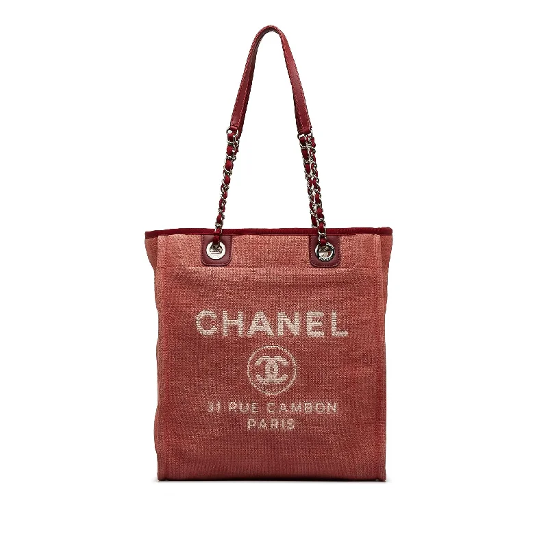 CHANEL handbags with elegant hardware -Chanel Mini Deauville Tote (SHG-iNQFK3)