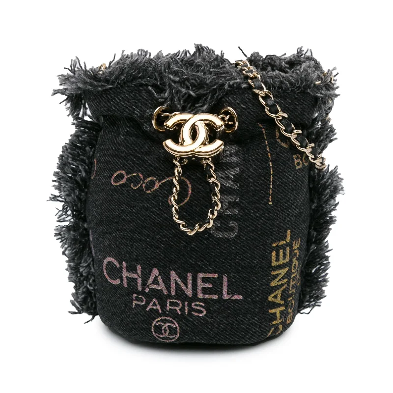 Chanel Mini Denim Mood Bucket with Chain (SHG-B4ElfD)