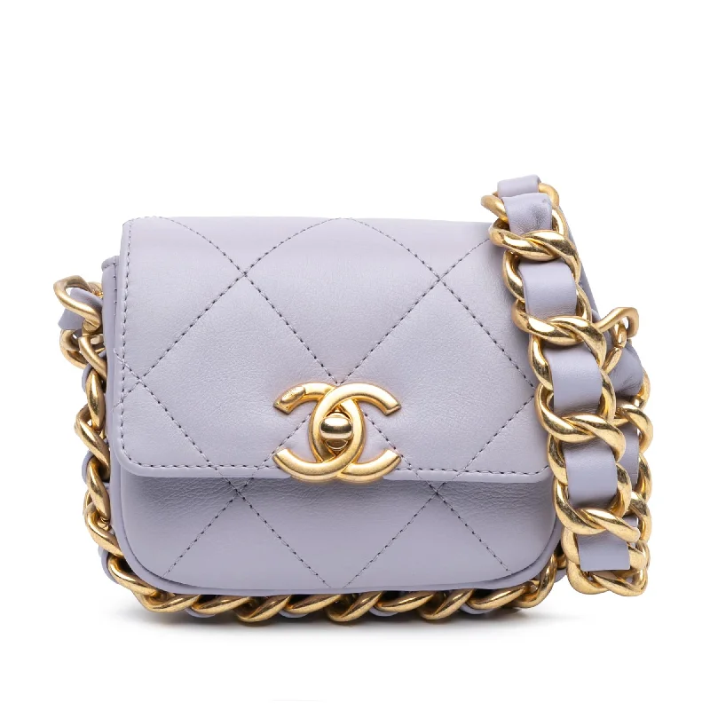 Chanel Mini Quilted Calfskin Framing Chain Flap (SHG-5dGD0i)