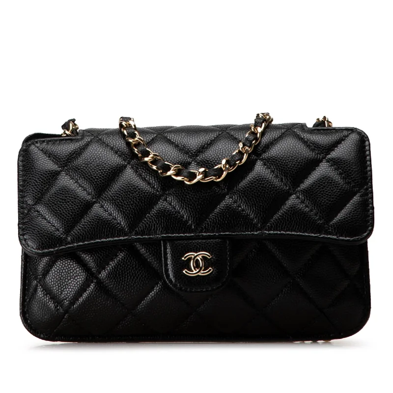 Popular CHANEL bags for fashion lovers -Chanel Nylon Graffiti Foldable Shopping Tote in Caviar Flap (SHG-HcnFTW)