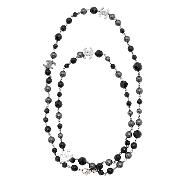 CHANEL luxury watches with modern design -Chanel Pearl Resin CC Long Necklace (SHF-AmgJRN)