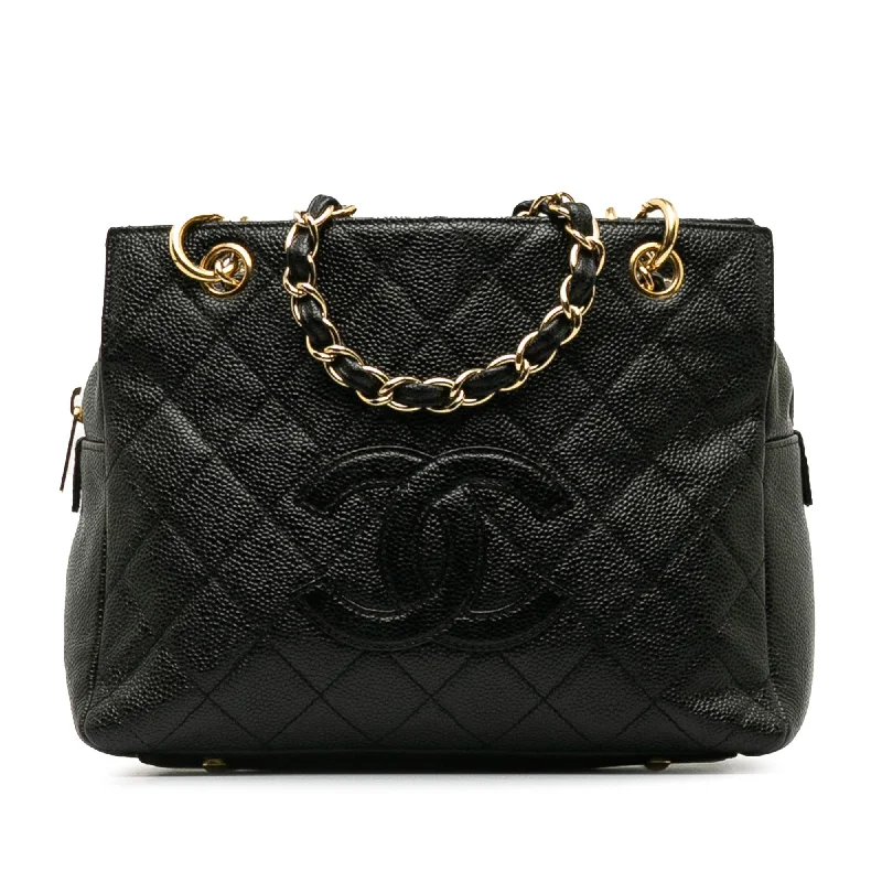 Authentic CHANEL wallets and bags -Chanel Petite Caviar Timeless Tote (SHG-xAETD6)