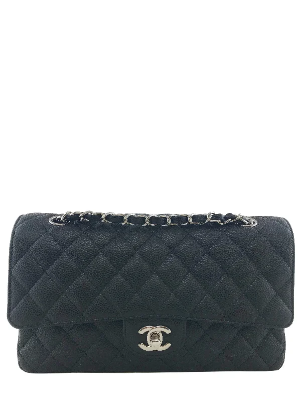 Buy CHANEL bags with timeless design -Chanel Quilted Caviar Classic Medium Double Flap Bag