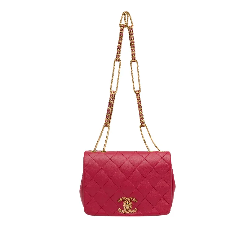 Chanel Quilted Lambskin On And On Flap (SHG-5I6smG)