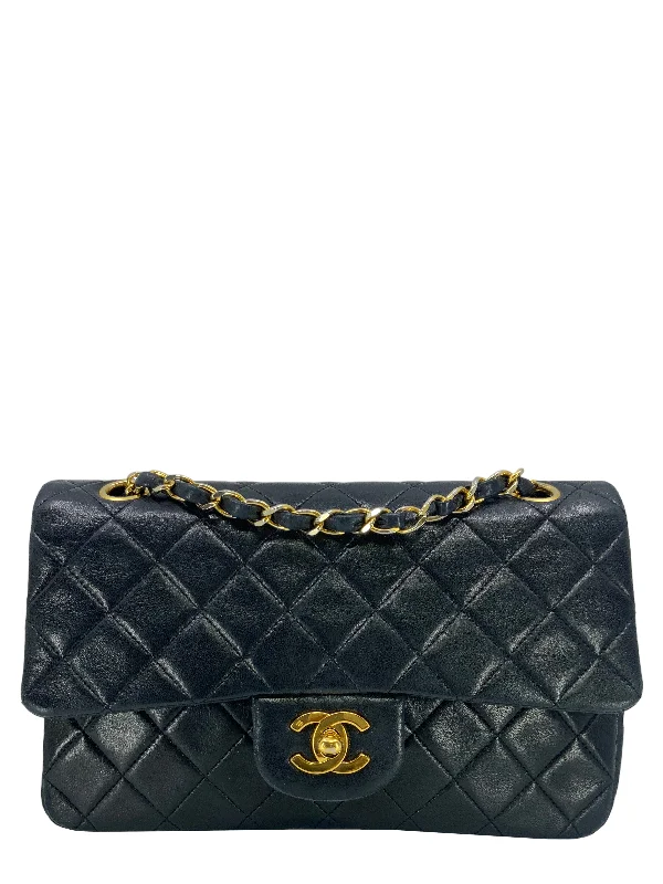 CHANEL bags for everyday elegance -Chanel Quilted Lambskin Small Classic Double Flap Bag