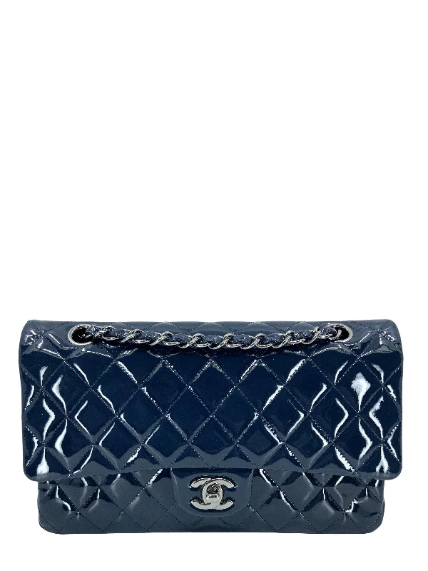 Buy CHANEL bags in exclusive designs -Chanel Quilted Patent Leather Classic Medium Double Flap Bag