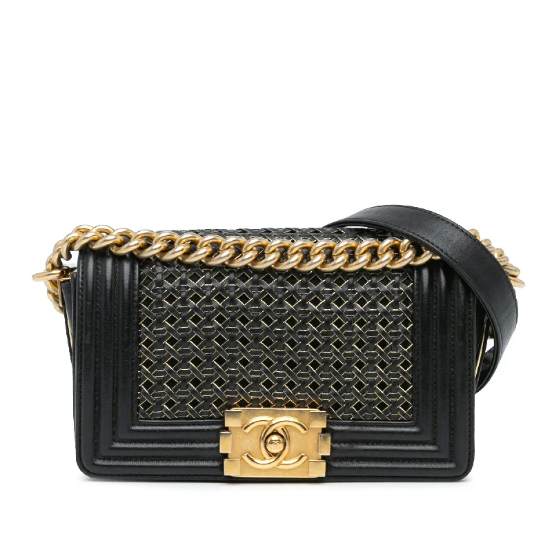 Chanel Small Braided Sheepskin Boy Flap (SHG-3XvapB)