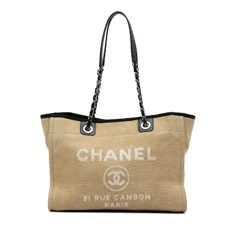 CHANEL luxury bags for fashion enthusiasts -Chanel Small Canvas Deauville Tote (SHG-2dZaWO)