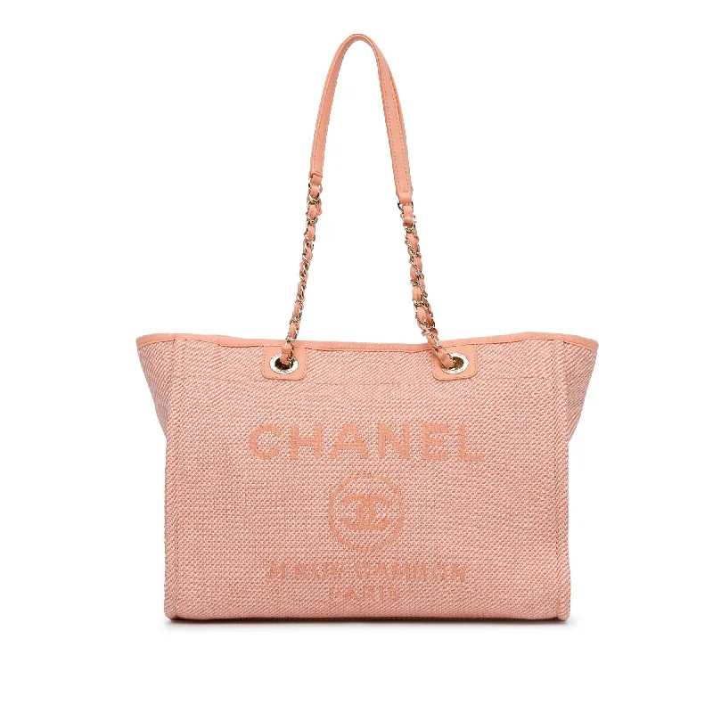 Buy CHANEL bags with timeless design -Chanel Small Canvas Deauville Tote (SHG-rezop6)