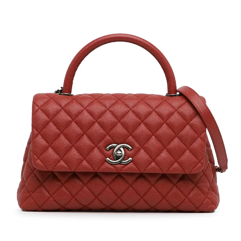 New arrivals of CHANEL bags -Chanel Small Caviar Coco Top Handle Bag (SHG-f1R70w)