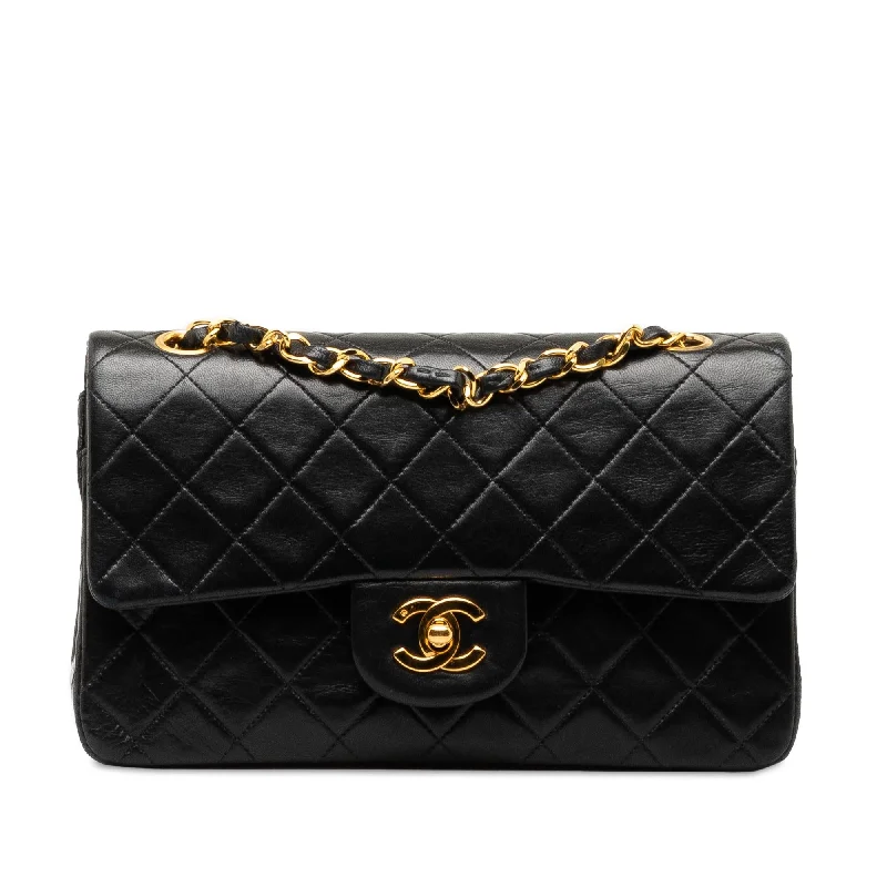 Buy CHANEL bags with leather exterior -Chanel Small Classic Lambskin Double Flap (SHG-11wp3X)