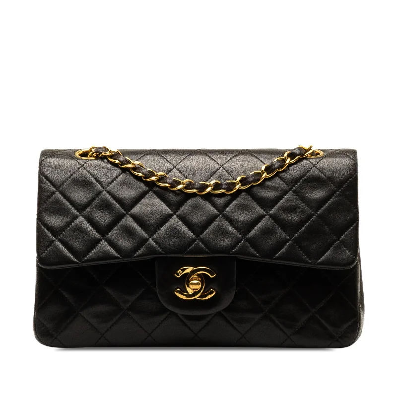 CHANEL double flap bags -Chanel Small Classic Lambskin Double Flap (SHG-jUYNWc)