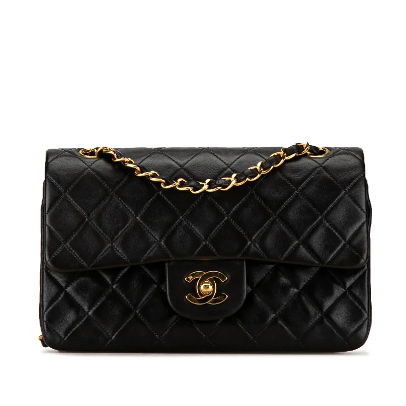 Buy CHANEL bags with embossed logo -Chanel Small Classic Lambskin Double Flap (SHG-PD17B9)