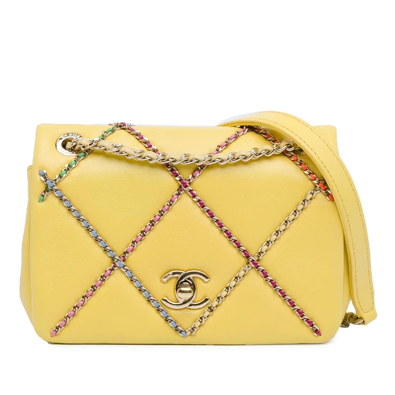 Chanel Small Lambskin Entwined Chain Flap (SHG-17rKtH)