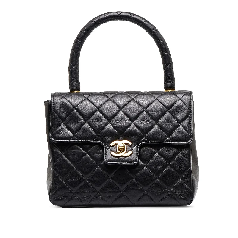 CHANEL bags with understated elegance -Chanel Small Lambskin Kelly Top Handle Bag (SHG-LKG1nz)