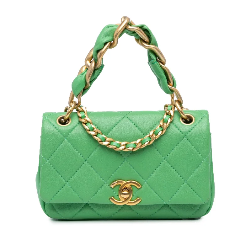 Chanel Small Quilted Lambskin Chain Is More Flap (SHG-cGCJvR)