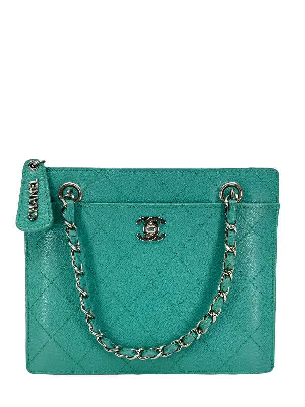 Designer CHANEL bags for fashion lovers -CHANEL Vintage Quilted Caviar Leather Chain Handbag