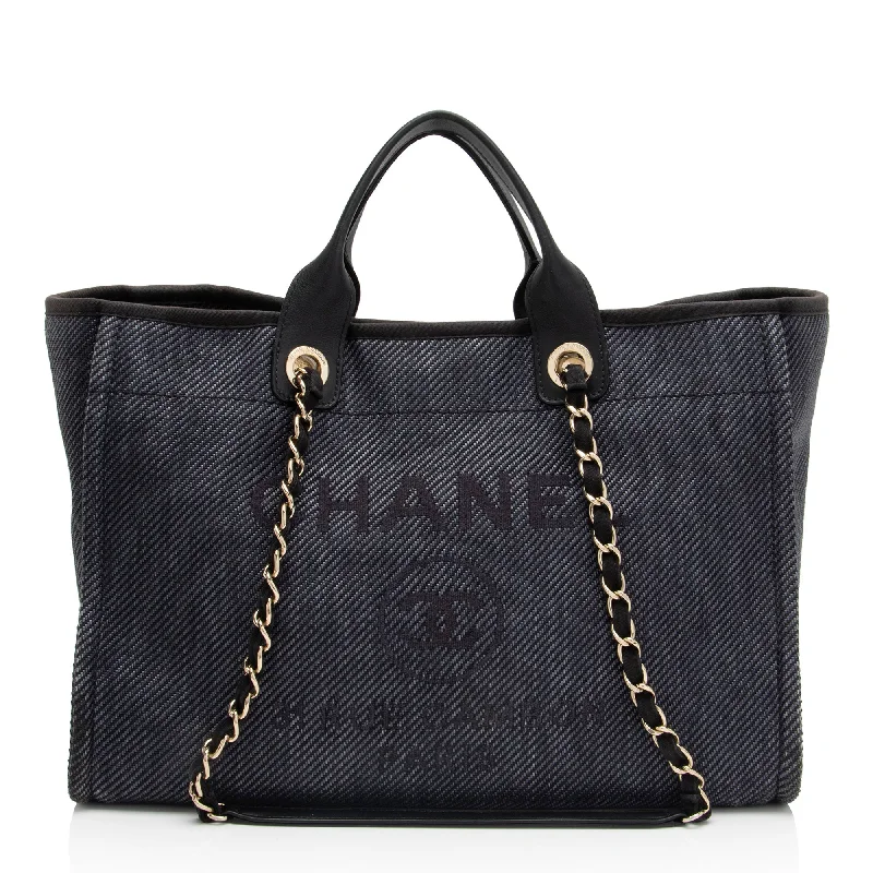 Timeless CHANEL bags with modern accents -Chanel Woven Straw Deauville Medium Tote (SHF-oXD7wn)