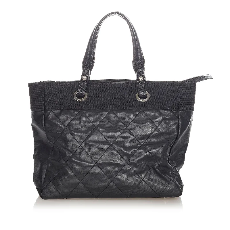 Customizable CHANEL bags for fashionistas -Chanel Paris Biarritz Tote Bag (SHG-23287)