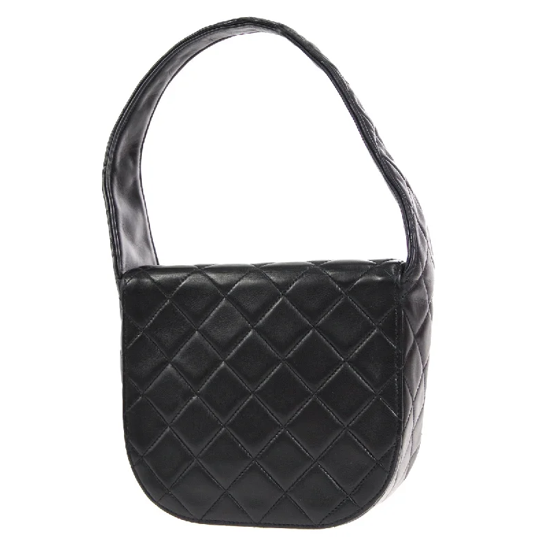 Elegant CHANEL bags for elegant women -CHANEL 1991-1994 Flap Handbag Mini Black Lambskin