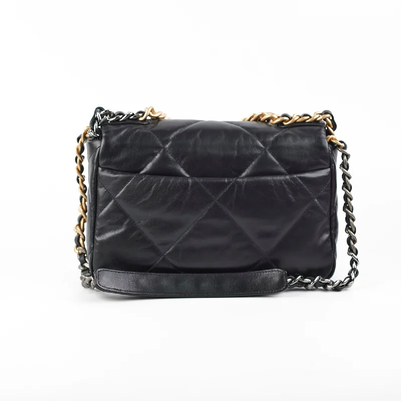 CHANEL bags with rhinestone details -Chanel 19 Small Black Crossbody - Series 19