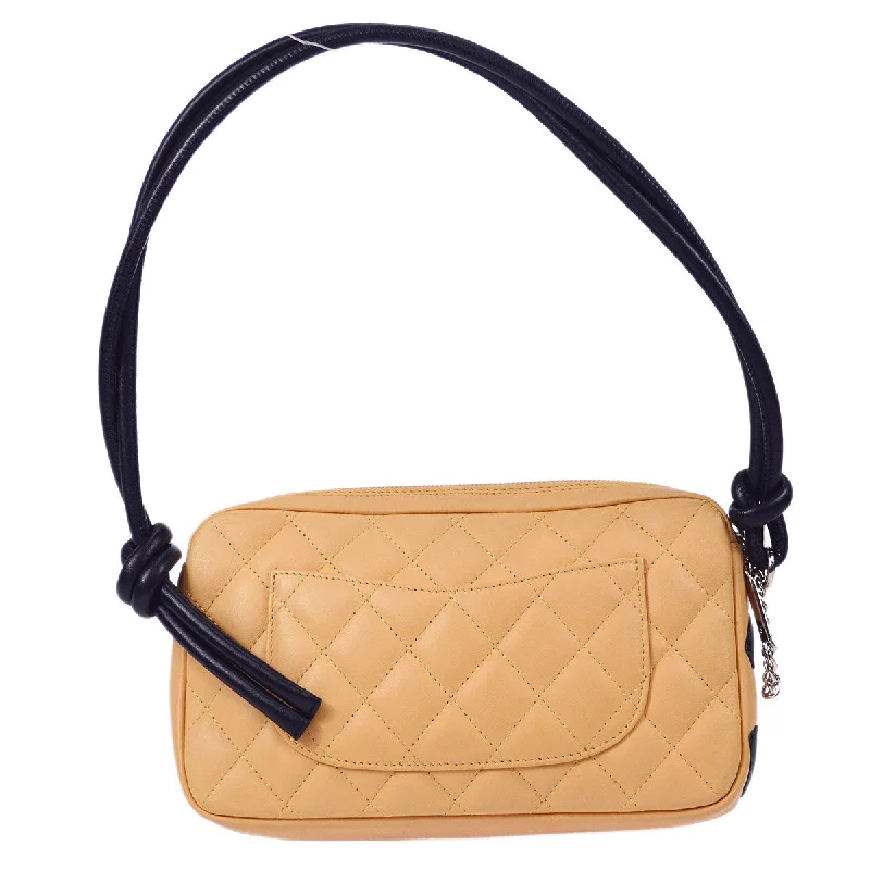 Trendy CHANEL bags for stylish women -CHANEL Cambon Ligne Handbag Beige Calfskin