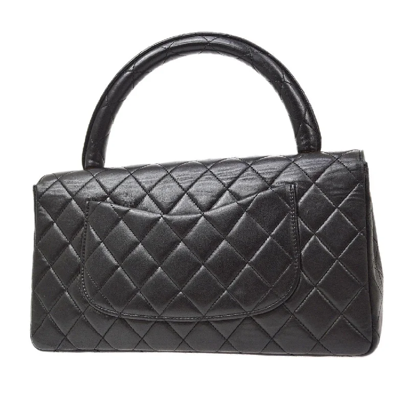 Buy CHANEL bags with plush leather -Chanel 1991-1994 Classic Flap Handbag Medium Black Lambskin