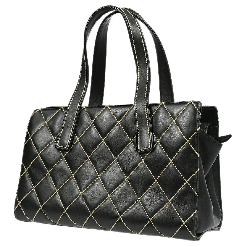 Buy CHANEL bags for luxury collection -Chanel 2004-2005 Wild Stitch Handbag Black Calfskin