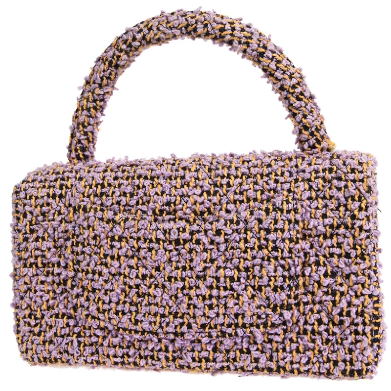 Designer CHANEL bags for fashion lovers -Chanel * Classic Single Flap Medium Handbag Purple Tweed