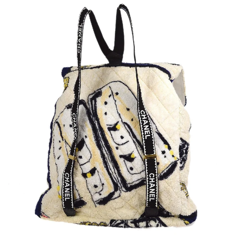 CHANEL bags for every occasion -CHANEL 1994 Terry Cloth Jumbo Backpack