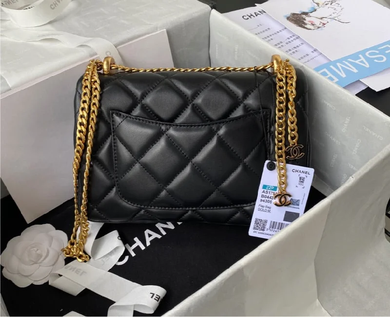 Best deals on CHANEL bags -Black/gold Chanel woman handbag