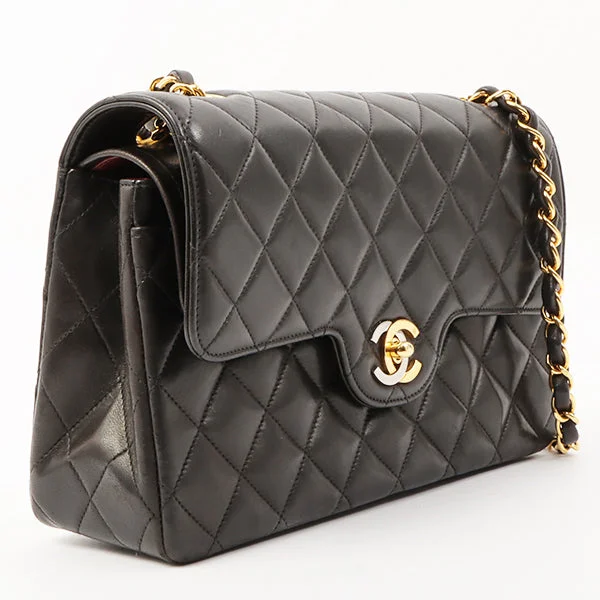 CHANEL bags with iconic color schemes -Chanel 1992 Made Paris Limited Design Flap Chain Bag Black