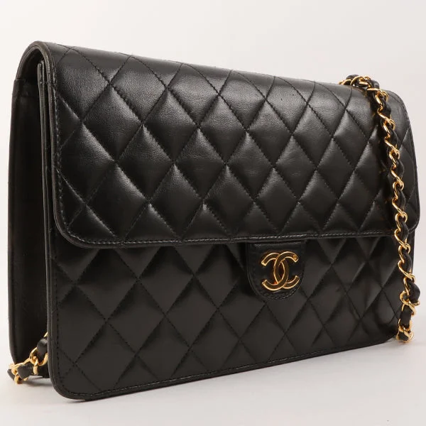 Buy CHANEL bags with fast delivery -Chanel Around 1998 Made Cc Mark Plate Chain Bag Black