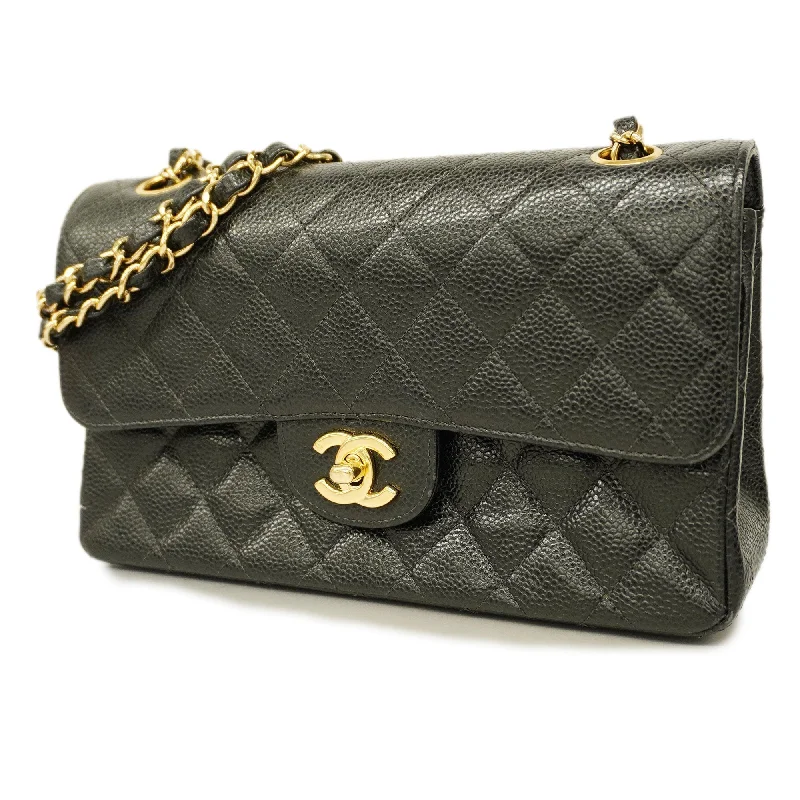 CHANEL mini flap bags -CHANEL  Big Matelasse W Flap W Chain Women's Caviar Leather Shoulder Bag