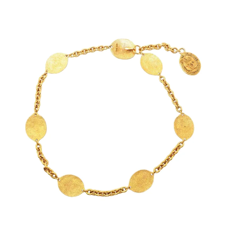 Buy CHANEL earrings with gemstone details -CHANEL CC Crown Station Necklace Costume Necklace