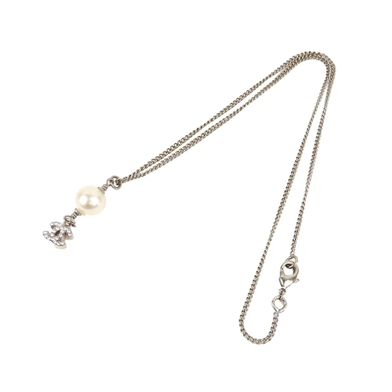 Buy CHANEL hairpins and hairbands -Chanel CC Faux Pearl Pendant Necklace (27965)