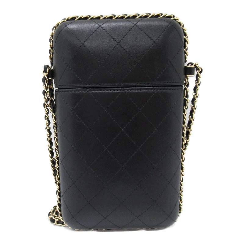 CHANEL bags for luxury collectors -CHANEL Chain Pochette Chain Bag Chain Bag Ramble S  Black Box