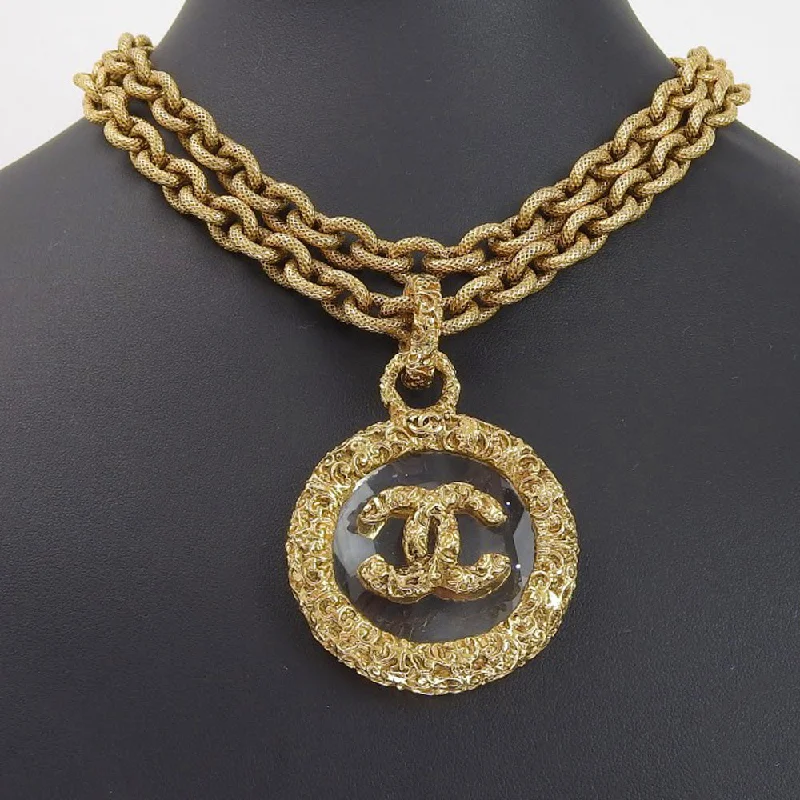 Luxury CHANEL jewelry with vintage flair -Chanel Chanel Coco Necklaces Vintage G  x Glass French Made  172.4g COCO Mark   Cloth