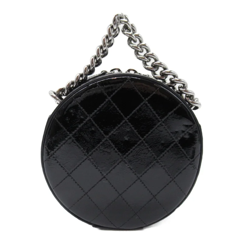 Exclusive CHANEL bags for stylish women -CHANEL CHANEL Round Azure Shoulder Bag Shoulder Bag Patent Leather  Black  A91946