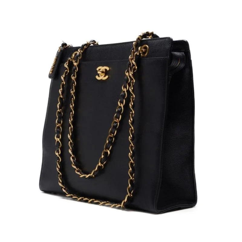 Designer CHANEL bags for fashion lovers -CHANEL 【CHANEL】 Turnlock Double Chain Sder Caviar S Black  Shoulder Bag Mini Shellder Bag  Shellder Bag Hybrid 【 Ship】 Eckham Shaboo Online