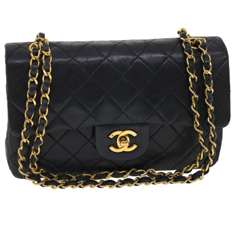 CHANEL bags for sale -CHANEL Classic Matelasse 23 Chain Flap Shoulder Bag Lamb Skin Black  28634A